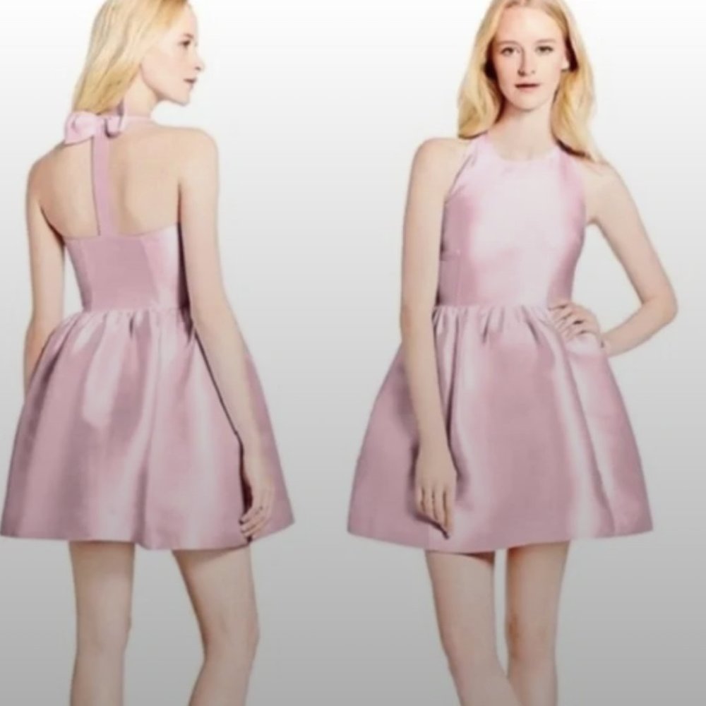 KATE SPADE NEW YORK Mini Bow Back Silk Blend Dress - Women’s Size 00